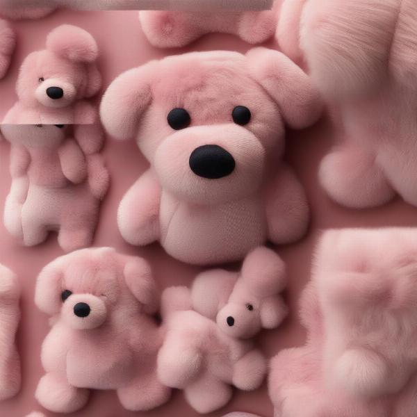 Pink Stuffed Dog Materials: Plush, Canvas, and More