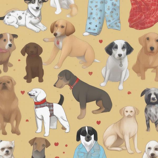 Dog pajama materials and designs