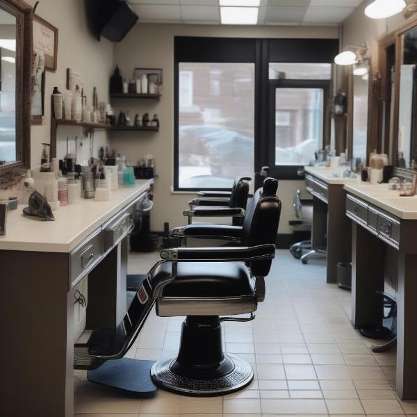 Checking the cleanliness of a dog barber shop