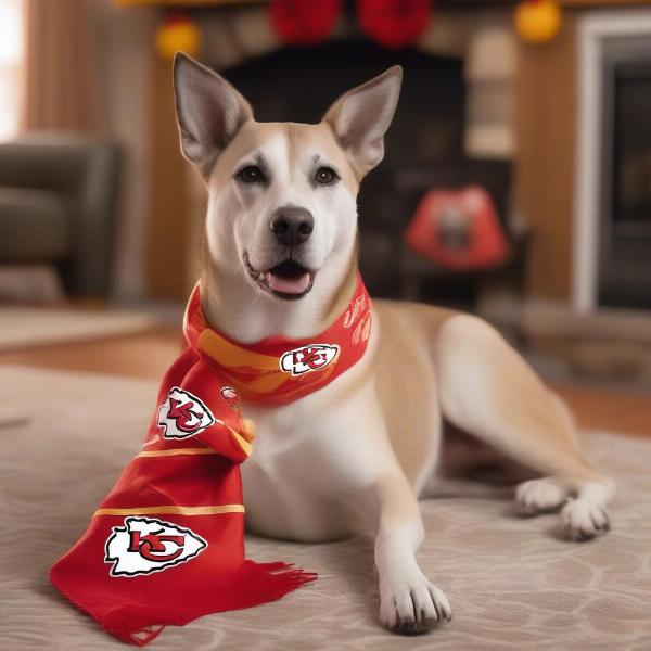 Chiefs Dog Bandana and Collar