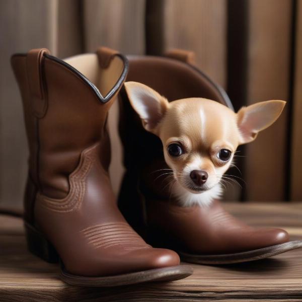 Chihuahua in a Boot