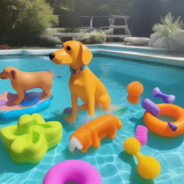 Choosing the right pool toys for your dog