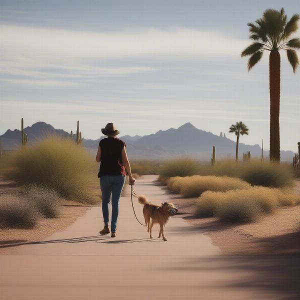 Dog walking in Scottsdale