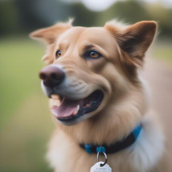 Healthy dog on a venison diet