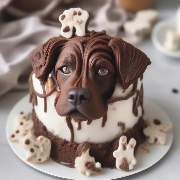 Chocolate-Free Dog Cake