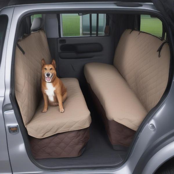 Choosing the right seat cover for your dog in a truck