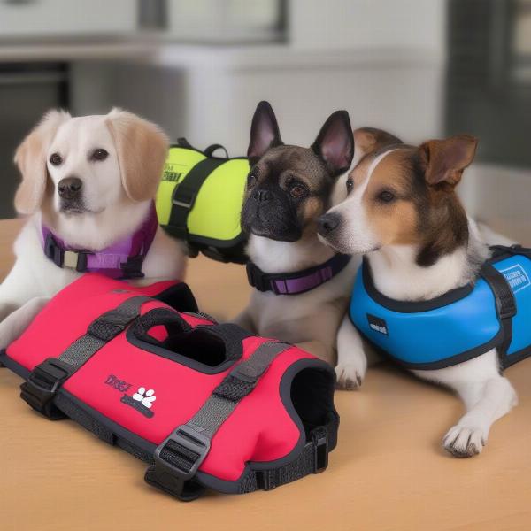 Choosing the right life vest for dogs on a boat