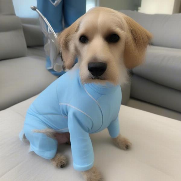 Choosing a recovery suit for a dog