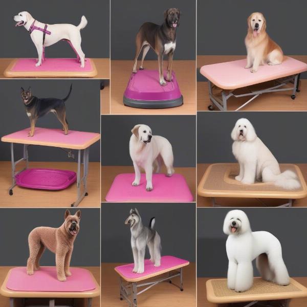 Choosing a grooming table for a large dog