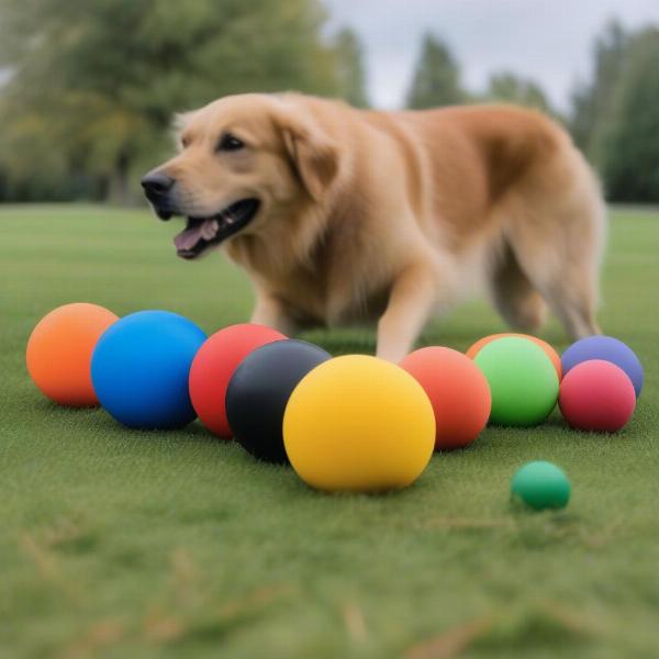 Choosing the right ball for a large dog