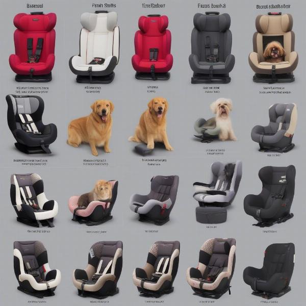 Choosing a car seat for a large dog