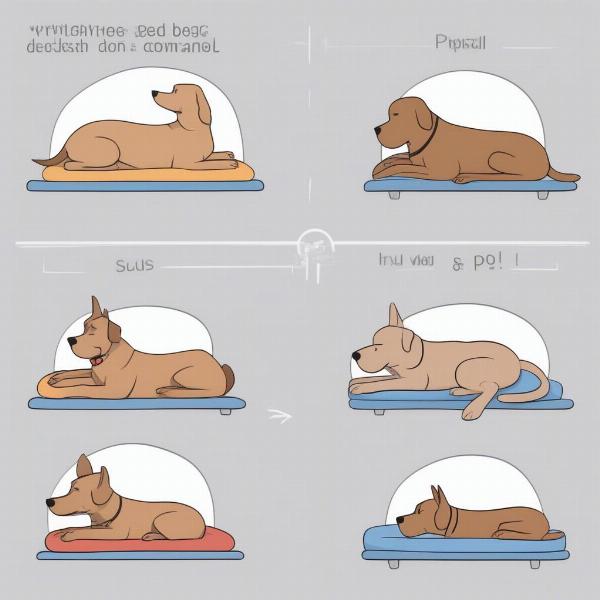 Choosing a dog bed based on sleeping position