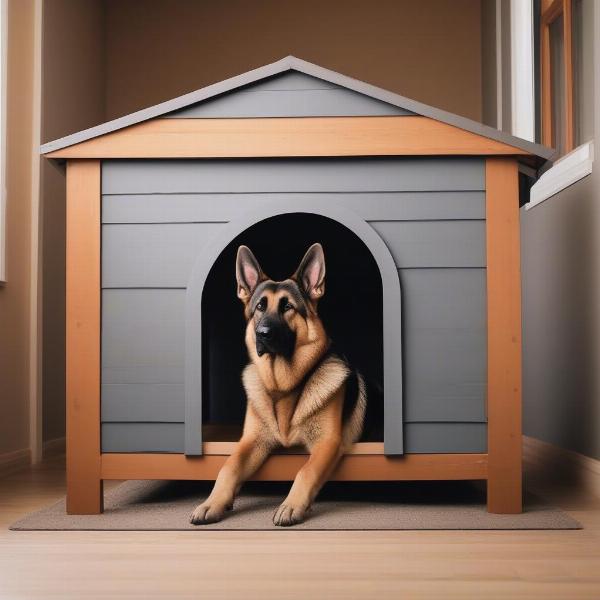 Choosing the right size dog house for a German Shepherd