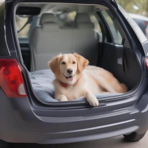 Choosing the right size dog bed for car boot