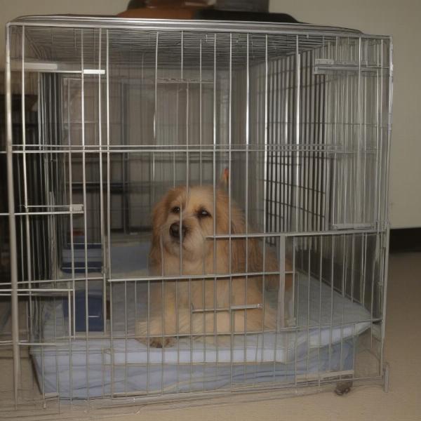 Choosing the right size cage for a medium dog