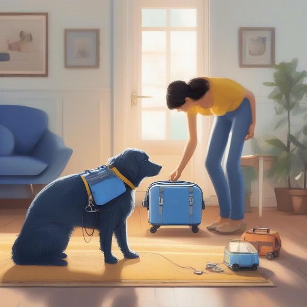 Choosing the right size for a blue dog travel carrier with wheels