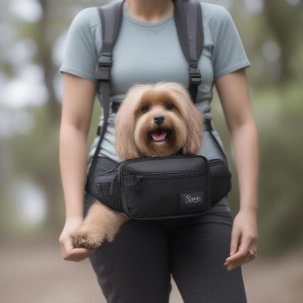 Choosing the right size dog waist pack