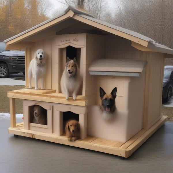 Choosing the right size winter dog house