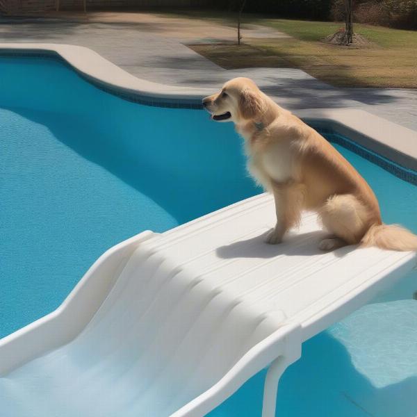 Choosing the right ramp for dog swimming pool