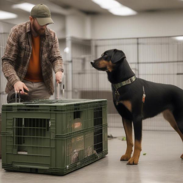 Choosing a hunting dog crate