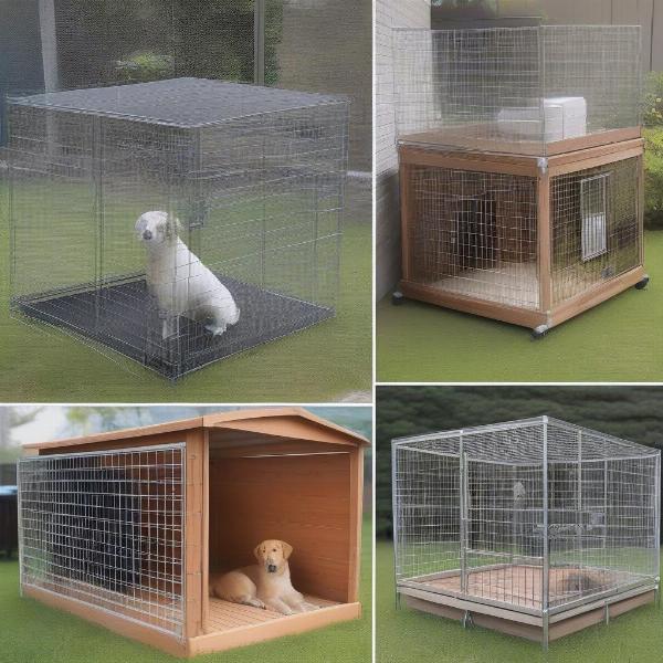 Choosing materials for outdoor dog cages