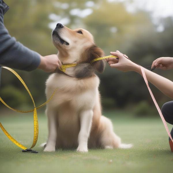 Choosing the right collar size for a large dog