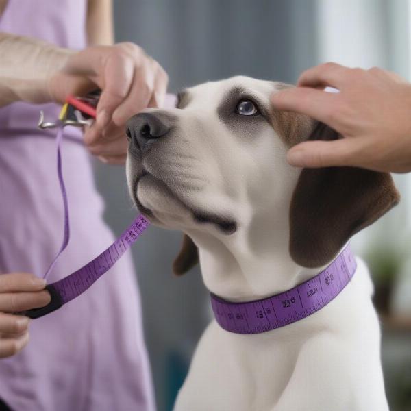 Choosing the right size purple collar for your dog