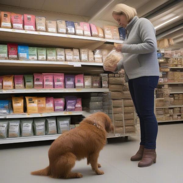 Choosing Dog Food at Mole Valley