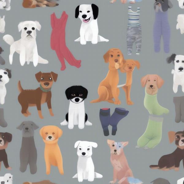 Different types of dog leggings