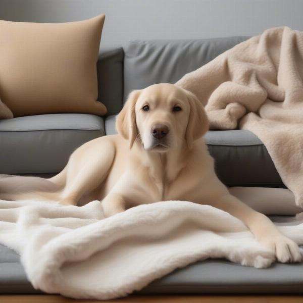 Choosing the right dog throw for your sofa