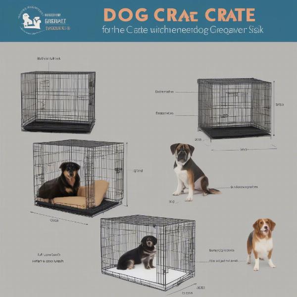 Choosing the right size dog crate