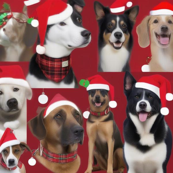 Festive Christmas Dog Collar Styles