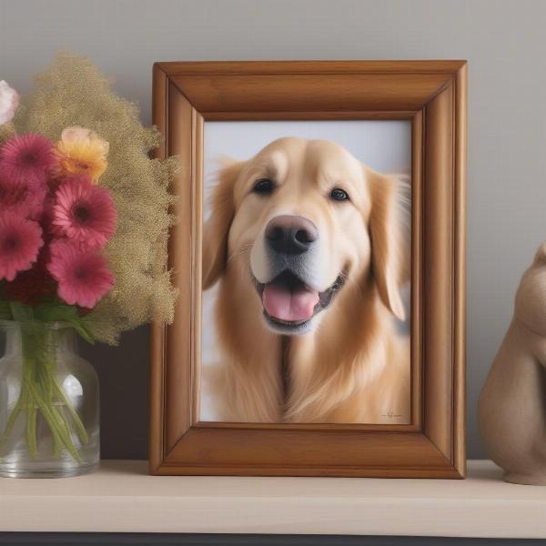 Dog in Picture Frame