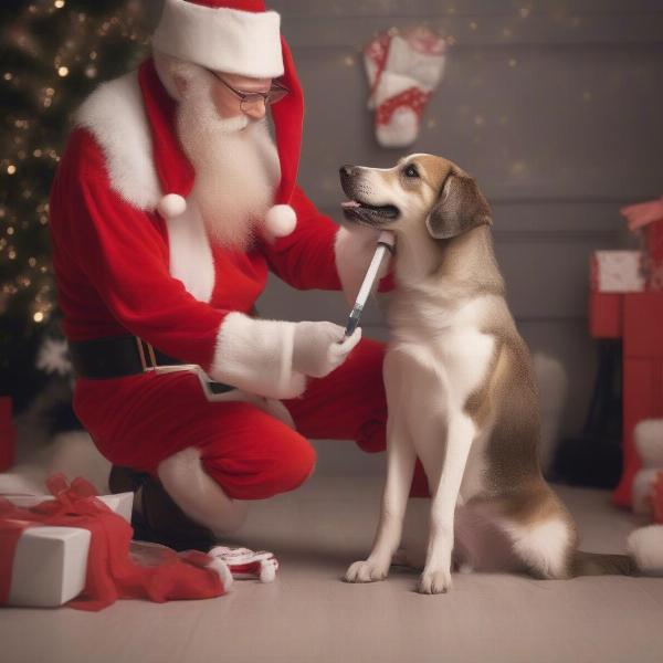 Preparing your dog for Santa photos