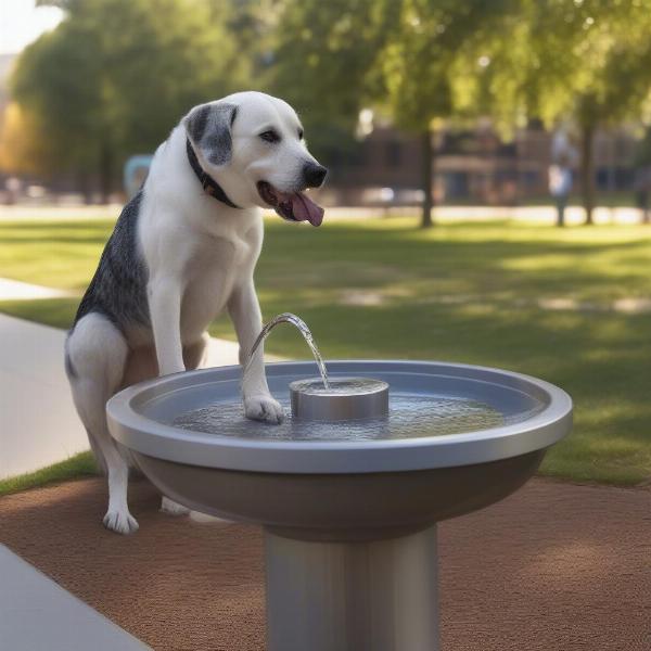 Dog Water Fountains at Clark County Dog Park