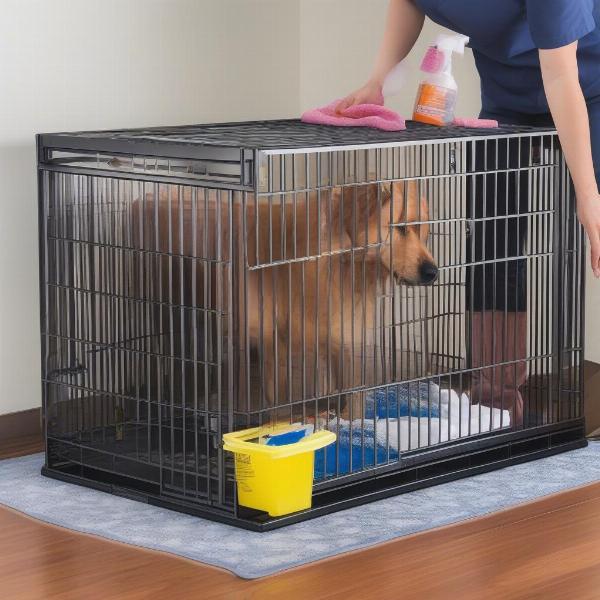 Cleaning Contour Dog Crate