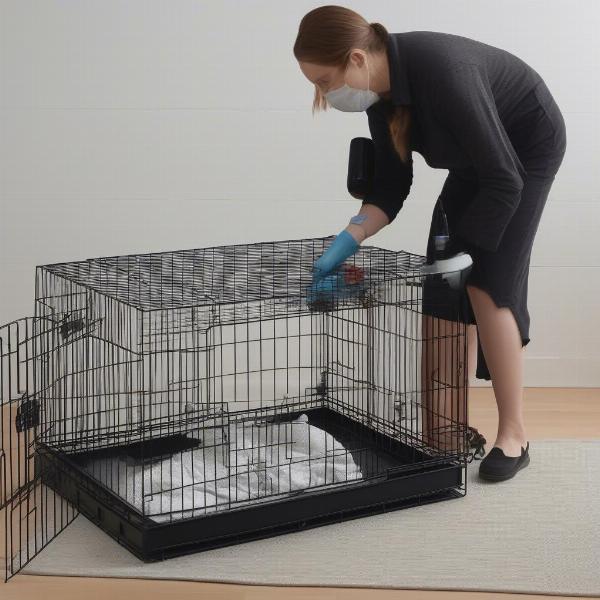 Cleaning Dog Crate