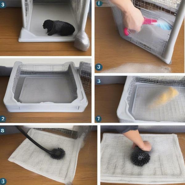 Cleaning a Dog Crate Mat