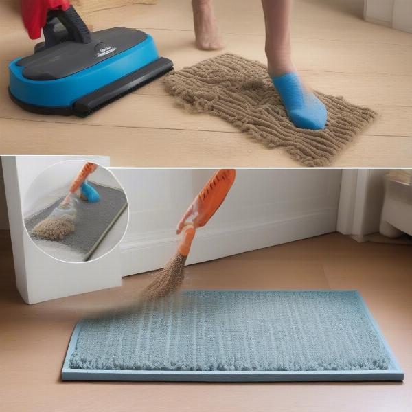 Cleaning a Dog Doormat