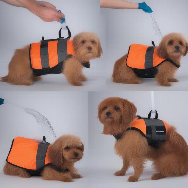 Cleaning and Drying a Small Dog Life Vest