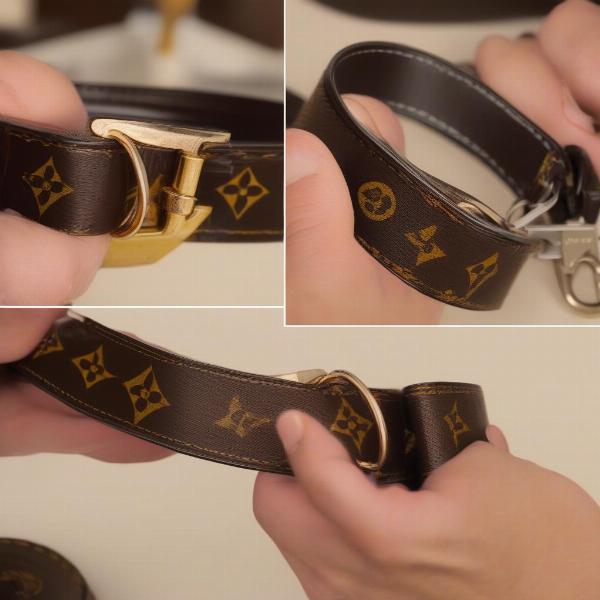 Cleaning a Louis Vuitton dog collar