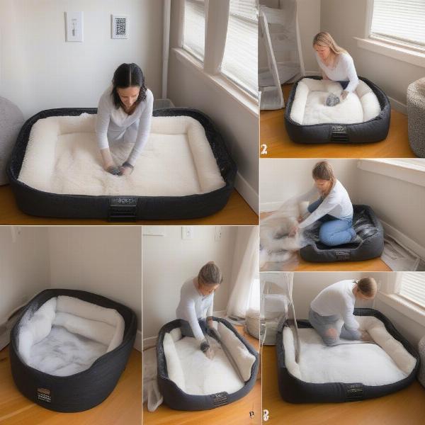 Cleaning a Sherpa Dog Bed