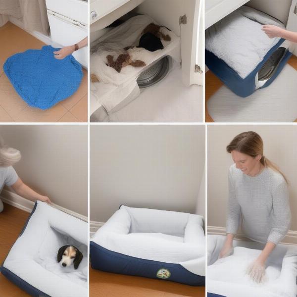 Cleaning a Snoopy Dog Bed