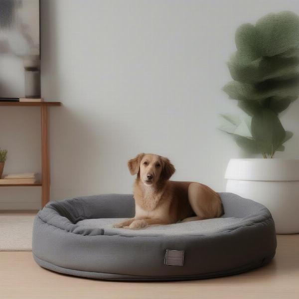 Using a collapsible dog bed at home