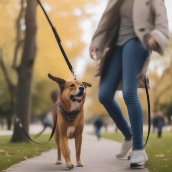 A confident dog after completing good citizen training