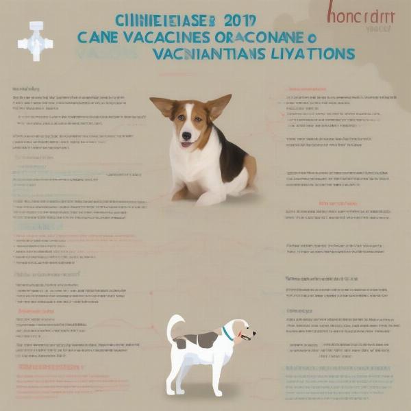 Chart comparing core and non-core dog vaccines