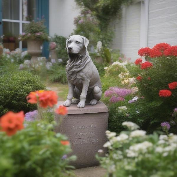 Creating a memorial garden for a dog