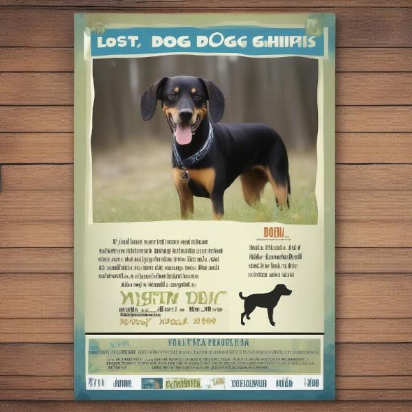 Creating Effective Lost Dog Posters: Example of a well-designed lost dog poster