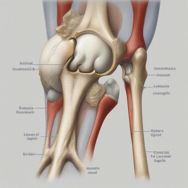 Dog Knee with Cruciate Ligament Tear