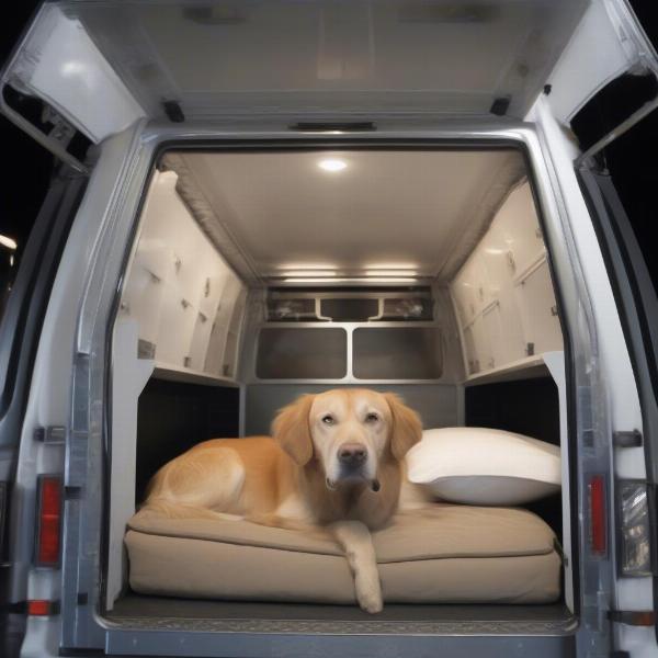 Custom-built dog transport truck